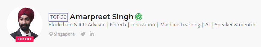 Amarpreet Singh, expert en ICObench